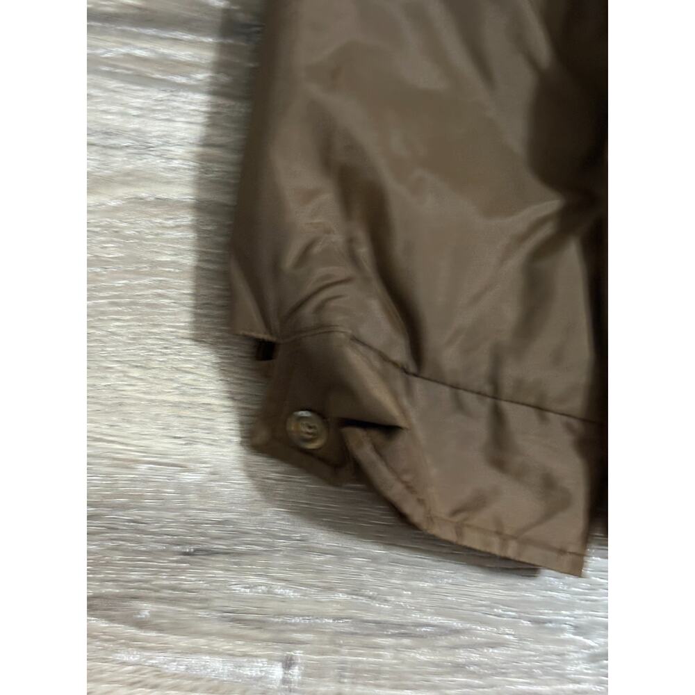 Vintage 80s Sears Outerwear Brown Lined Windbreaker Collared Jacket Mens XL Tall - Picture 2 of 6